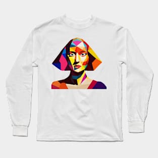 Abstract woman portrait Long Sleeve T-Shirt